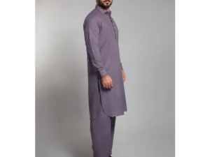 Gul Ahmed Gents Purple Suit - Image 3