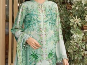 Maria B M Prints MB25MP 14A – Unstitched 3-Piece Embroidered Lawn Suit for Women – Summer Collection 2025 - Image 2