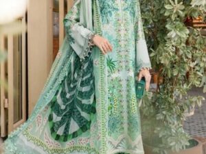 Maria B M Prints MB25MP 14A – Unstitched 3-Piece Embroidered Lawn Suit for Women – Summer Collection 2025 - Image 1