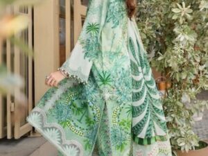 Maria B M Prints MB25MP 14A – Unstitched 3-Piece Embroidered Lawn Suit for Women – Summer Collection 2025 - Image 4