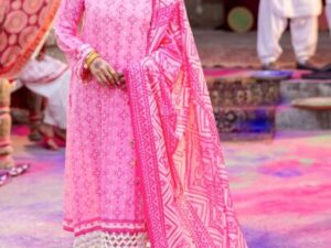 GulAhmed Lacquer Printed Lawn Suit – 3PC Unstitched Summer Collection 2025 - Image 1