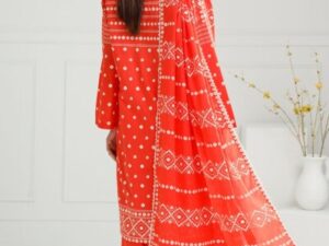 GulAhmed 3 Piece Lacquer Lawn Suit – Unstitched Summer Collection 2025 | Elegant Printed Fabric - Image 4