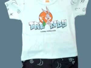 Baby Branded Nicker Shirt – Soft Cotton Comfort with Stylish Logo - Image 1
