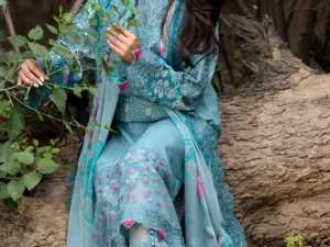 Charizma CRB5-03 – Luxury Embroidered Lawn Suit for Women | Summer Collection 2025 - Image 5