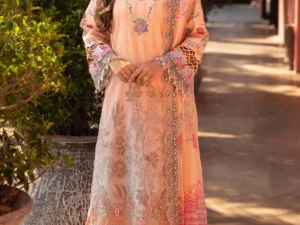 SN5-03 – 3-PC Unstitched Embroidered Lawn Suit for Women - Image 1