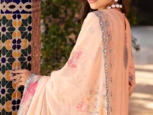 SN5-03 – 3-PC Unstitched Embroidered Lawn Suit for Women - Image 5