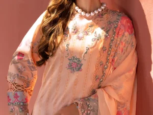 SN5-03 – 3-PC Unstitched Embroidered Lawn Suit for Women - Image 6