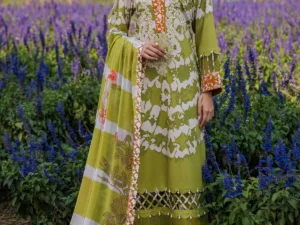 CC5-08 – 3-PC Unstitched Embroidered Lawn Suit | Elegant Summer Collection 2025 - Image 1