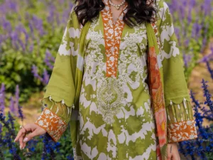 CC5-08 – 3-PC Unstitched Embroidered Lawn Suit | Elegant Summer Collection 2025 - Image 4