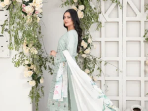 Tawakkal D-1238 Saija – Premium Embroidered Lawn Suit for Women - Image 2