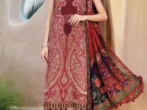 Maria B M.Prints 12-A – 3 Piece Unstitched Lawn Suit - Image 1