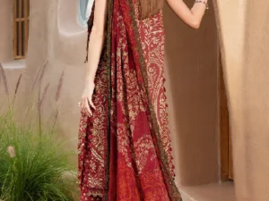 Maria B M.Prints 12-A – 3 Piece Unstitched Lawn Suit - Image 3