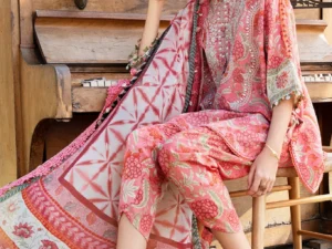 Maria B M.Prints 13-A – 3 Piece Unstitched Suit - Image 2