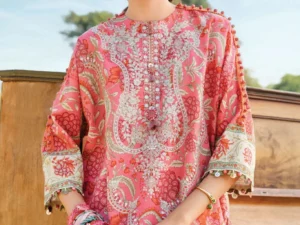 Maria B M.Prints 13-A – 3 Piece Unstitched Suit - Image 3