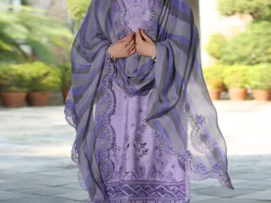 CMR5-06 – 3-PC Unstitched Embroidered Printed Lawn Suit | Stylish Summer Collection 2025 - Image 1