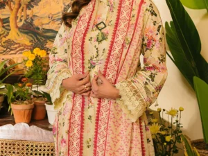 Gul Ahmed CL-52198 B – Tribute To Mother Unstitched Lawn 3PC Suit - Image 4