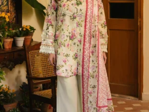 Gul Ahmed CL-52198 B – Tribute To Mother Unstitched Lawn 3PC Suit - Image 1