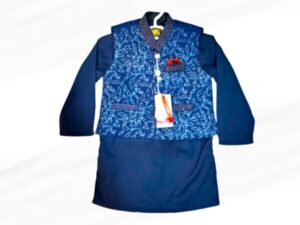 Stylish Blue Kurta Shalwar for Boys - Image 1