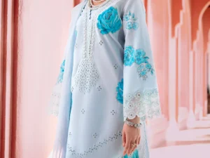 Charizma RM5-05 – 3-PC Unstitched Embroidered Lawn Suit - Image 4