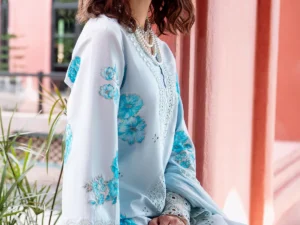 Charizma RM5-05 – 3-PC Unstitched Embroidered Lawn Suit - Image 6