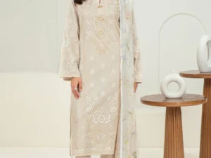 Limelight 3 Piece Unstitched Lawn Suit - Image 1