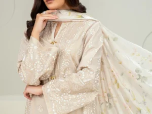 Limelight 3 Piece Unstitched Lawn Suit - Image 4