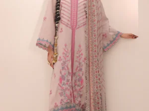 Zellbury 1552 – Women’s Embroidered Unstitched 3Pc Suit (Shirt, Shalwar & Dupatta) - Image 1