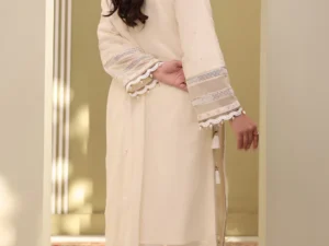 Zellbury 0282 – Women’s Embroidered Unstitched 3Pc Suit - Image 4