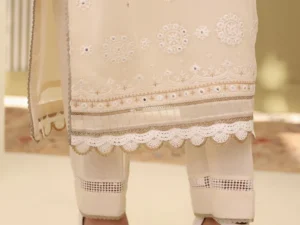 Zellbury 0282 – Women’s Embroidered Unstitched 3Pc Suit - Image 7