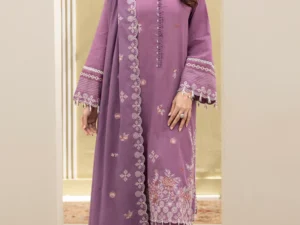 Zellbury 0299 – Women’s Embroidered Unstitched 3Pc Suit - Image 1