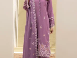 Zellbury 0299 – Women’s Embroidered Unstitched 3Pc Suit - Image 6