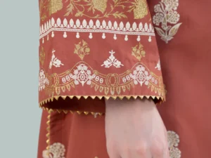 Zellbury 0335 – Women’s Unstitched Shirt Shalwar Dupatta 3Pc Suit - Image 5