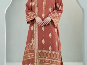 Zellbury 0335 – Women’s Unstitched Shirt Shalwar Dupatta 3Pc Suit - Image 6