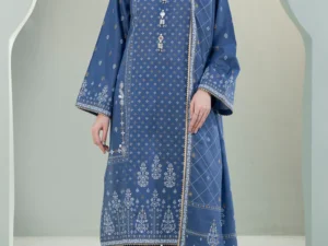 Zellbury 0337 – Women’s Unstitched 3Pc Suit - Image 3