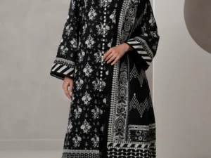 Zellbury 0657 – Women’s Unstitched 3Pc Suit - Image 3