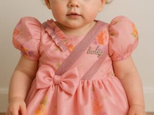 Elegant Baby Girl Party Wear Frock - Image 1