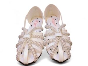 Rose Collection Ladies White Sandals – Stylish, Comfortable - Image 2