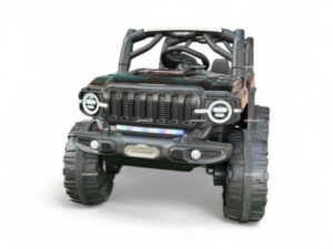 Buy Black Electric Jeep for Kids – Rechargeable Ride-On with Lights & Music - Image 1