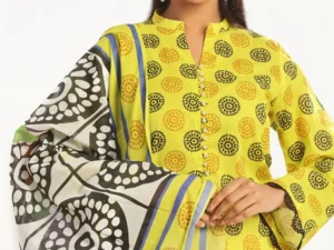 CL-52457 – 3 Piece Unstitched Printed Lawn Suit with Printed Lawn Dupatta - Image 1