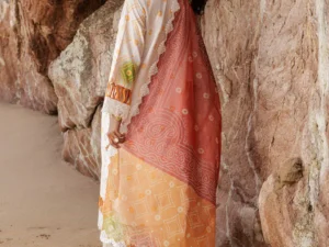 Charizma SH5-07 – Sheen Embroidered Lawn 3PC Unstitched Suit - Image 4