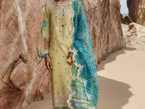 Charizma SH5-03 – Sheen Embroidered Lawn 3PC Unstitched Suit - Image 2