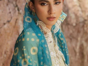 Charizma SH5-03 – Sheen Embroidered Lawn 3PC Unstitched Suit - Image 4