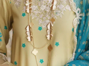 Charizma SH5-03 – Sheen Embroidered Lawn 3PC Unstitched Suit - Image 5
