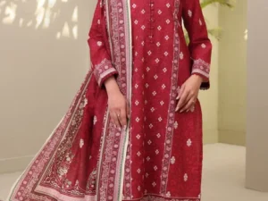 Zellbury D44 – Unstitched 3 Piece Printed Lawn Suit 2025 (WUS25X30386) - Image 1