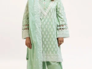CL-52678 – 3-Piece Unstitched Lacquer Printed Lawn Suit - Image 1