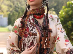 CL-52390 – 3 Piece Unstitched Printed Lawn Suit with Printed Lawn Dupatta - Image 6