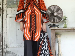 CL-52430 – 3 Piece Unstitched Printed Lawn Suit with Printed Lawn Dupatta - Image 1