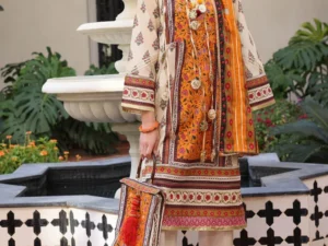 CL-52503 – 3 Piece Unstitched Printed Lawn Suit with Printed Lawn Dupatta - Image 1