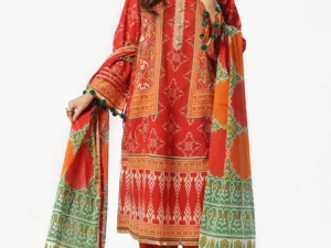 CL-52505 – 3 Piece Unstitched Printed Lawn Suit with Printed Lawn Dupatta - Image 6