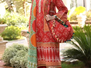 CL-52505 – 3 Piece Unstitched Printed Lawn Suit with Printed Lawn Dupatta - Image 7